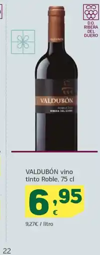 HiperDino VALDUBÓN vino tinto Roble oferta