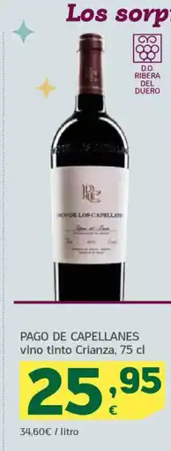 HiperDino PAGO DE CAPELLANES vino tinto Crianza oferta