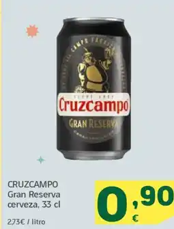 HiperDino CRUZCAMPO Gran Reserva cerveza oferta