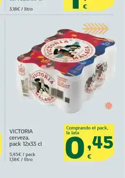 HiperDino VICTORIA cerveza oferta
