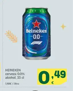 HiperDino HEINEKEN cerveza 0,0% alcohol oferta