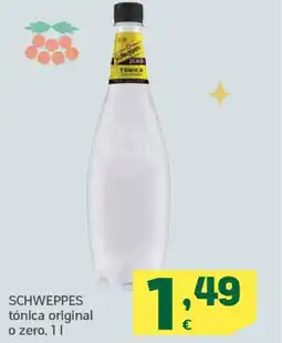 HiperDino SCHWEPPES tónica original o zero oferta