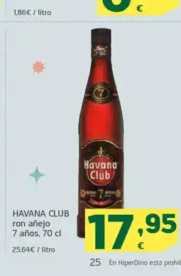 HiperDino HAVANA CLUB ron añejo 7 años oferta