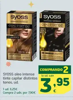 HiperDino SYOSS oleo intense tinte capilar distintos tonos oferta