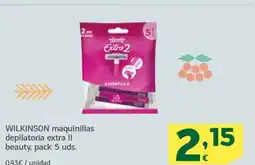 HiperDino WILKINSON maquinillas depilatoria extra II beauty oferta