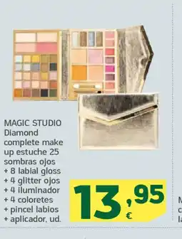 HiperDino MAGIC STUDIO Diamond complete make up estuche 25 sombras ojos oferta