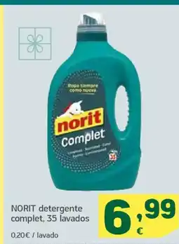 HiperDino NORIT detergente complet, 35 lavados oferta
