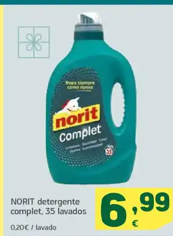 HiperDino NORIT detergente complet, 35 lavados oferta