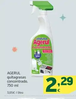 HiperDino AGERUL quitagrasas concentrado oferta