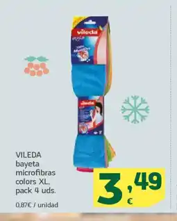 HiperDino VILEDA bayeta microfibras colors XL oferta