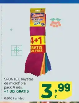 HiperDino SPONTEX bayetas de microfibra oferta