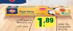 HiperDino ALBAL papel de horno 8 m oferta