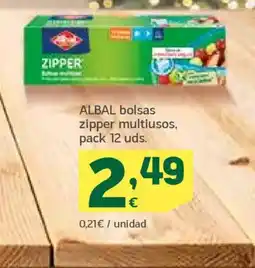 HiperDino ALBAL bolsas zipper multiusos oferta