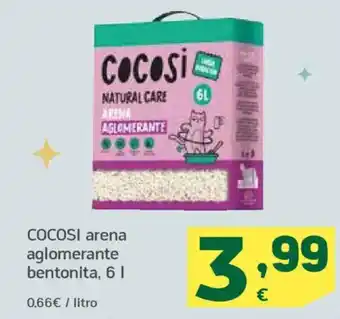 HiperDino COCOSI arena aglomerante bentonita oferta