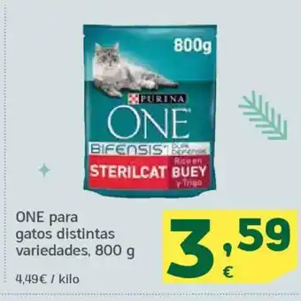 HiperDino ONE para gatos distintas variedades oferta