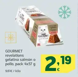 HiperDino GOURMET revelations gelatina salmón o pollo oferta
