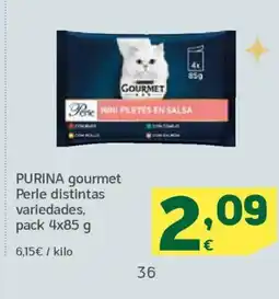 HiperDino PURINA gourmet Perle distintas variedades oferta