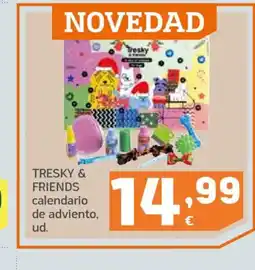 HiperDino TRESKY & FRIENDS calendario de adviento, ud. oferta