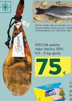 HiperDino Épicum paleta cebo ibérica 50% oferta