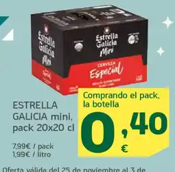 HiperDino ESTRELLA GALICIA mini oferta