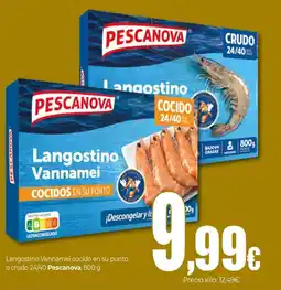 Unide Market PESCANOVA Langostino Vannamei cocido en su punto o crudo 24/40 oferta