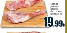 Unide Market Lote de pierna y paletilla de cordero lechal oferta