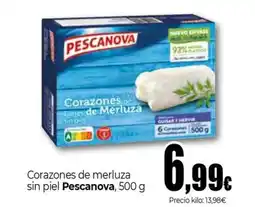 Unide Market PESCANOVA Corazones de merluza sin piel oferta