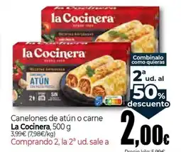 Unide Market LA COCINERA Canelones de atún o carne oferta