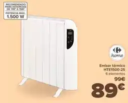 Carrefour Carrefour home - emisor termico hte1500-25 oferta