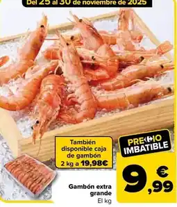 Carrefour Gambon extra grande oferta