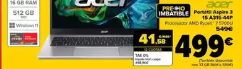 Acer - portitil aspire 3 15 a315-44p