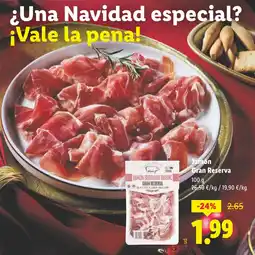 Lidl Jamón Gran Reserva oferta