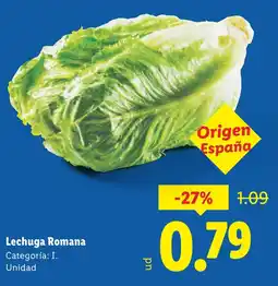 Lidl Lechuga Romana oferta