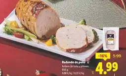 Lidl Redondo de pollo oferta