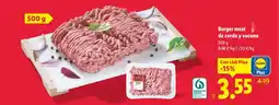 Lidl Burger meat de cerdo y vacuno oferta