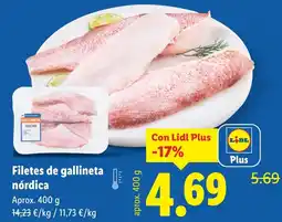 Lidl Filetes de gallineta nórdica oferta