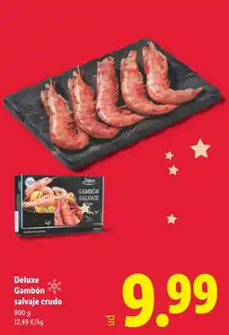 Lidl DELUXE Gambón salvaje crudo oferta