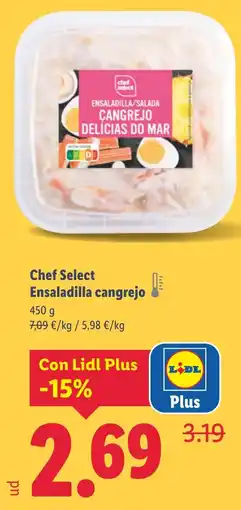 Lidl Chef Select Ensaladilla cangrejo oferta