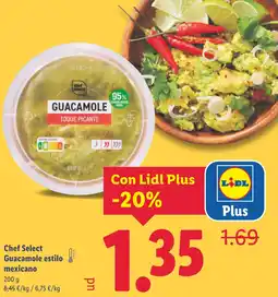 Lidl Chef Select Guacamole estilo mexicano oferta