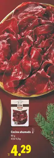 Lidl Cecina ahumada oferta