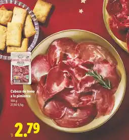 Lidl Cabeza de lomo a la pimienta oferta