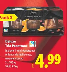Lidl DELUXE Trio Panettone oferta