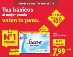 Lidl FLORALYS Papel higiénico 3 capas oferta