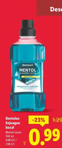 Lidl DENTALUX Enjuague bucal oferta