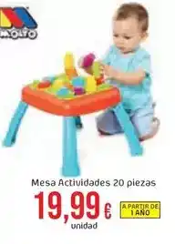 FROIZ Molto - mesa actividades 20 piezas oferta