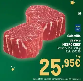 Chef select - solomillo de vaca