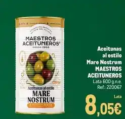Makro Maestro - aceitunas al estilo mare nostrum aceituneros oferta