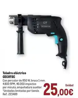 Makro Cecotec - taladro eléctrico oferta