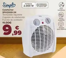Carrefour Simply - calefactor sfh2000-24 oferta