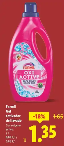 Lidl FORMIL Gel activador del lavado oferta